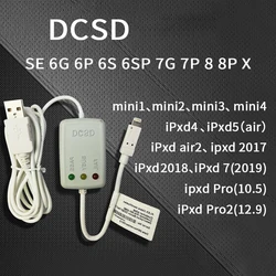 SAYTL DCSD 엔지니어링 케이블 iPhone iPad 용 보라색 스크린 라인 읽기 하드 디스크 데이터 쓰기 WIFI 잠금 해제