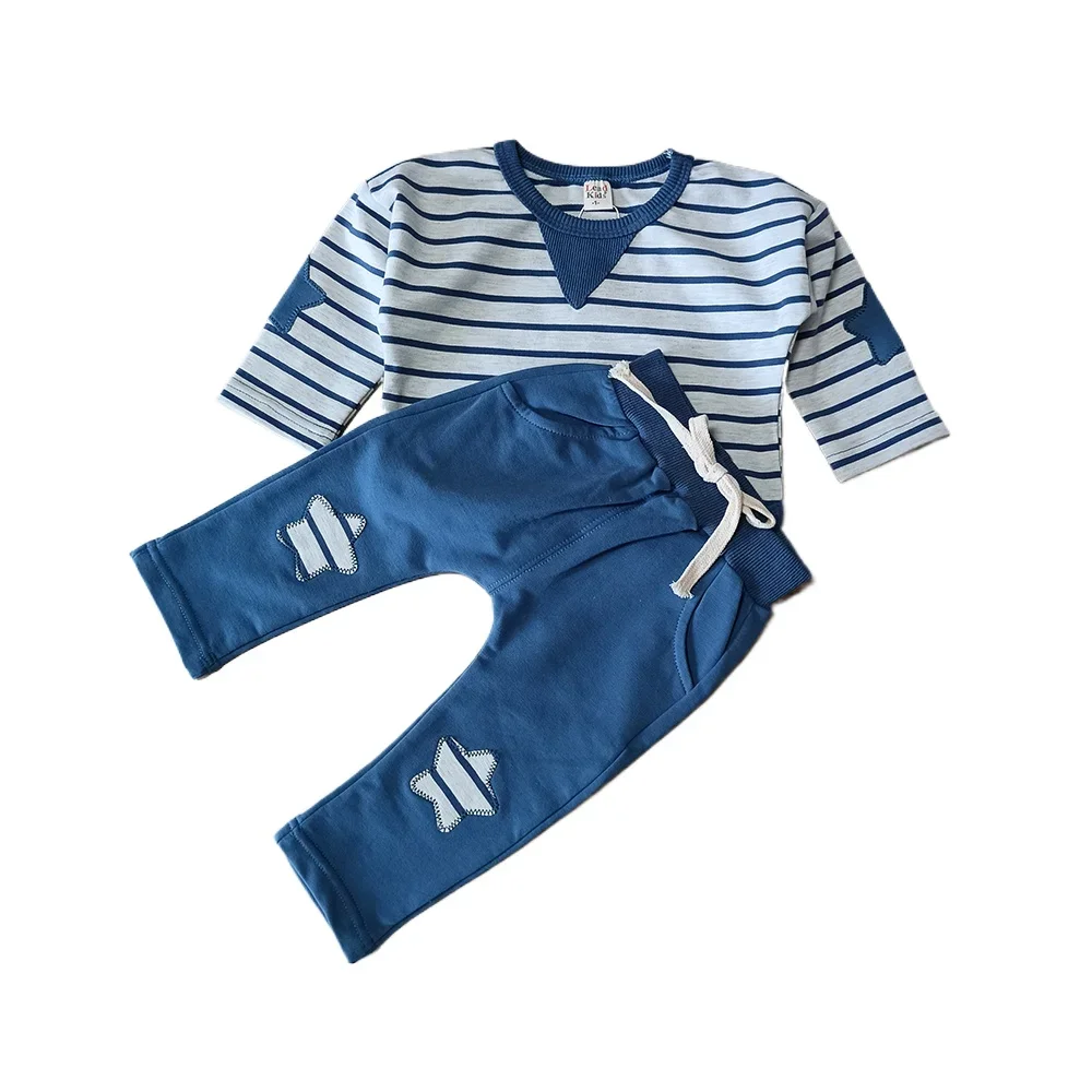 

Kids clothing set Cute Striped T-Shirt and Pants two piece set conjuntos para niños 0-3 years autumn baby conjuntos infantiles