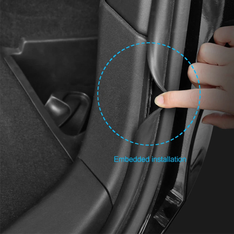 Model y 2023 Trunk Sides Fender Cover For tesla y ABS Side Guards Cover Baffles Protect the trunk From Scratches Damage
