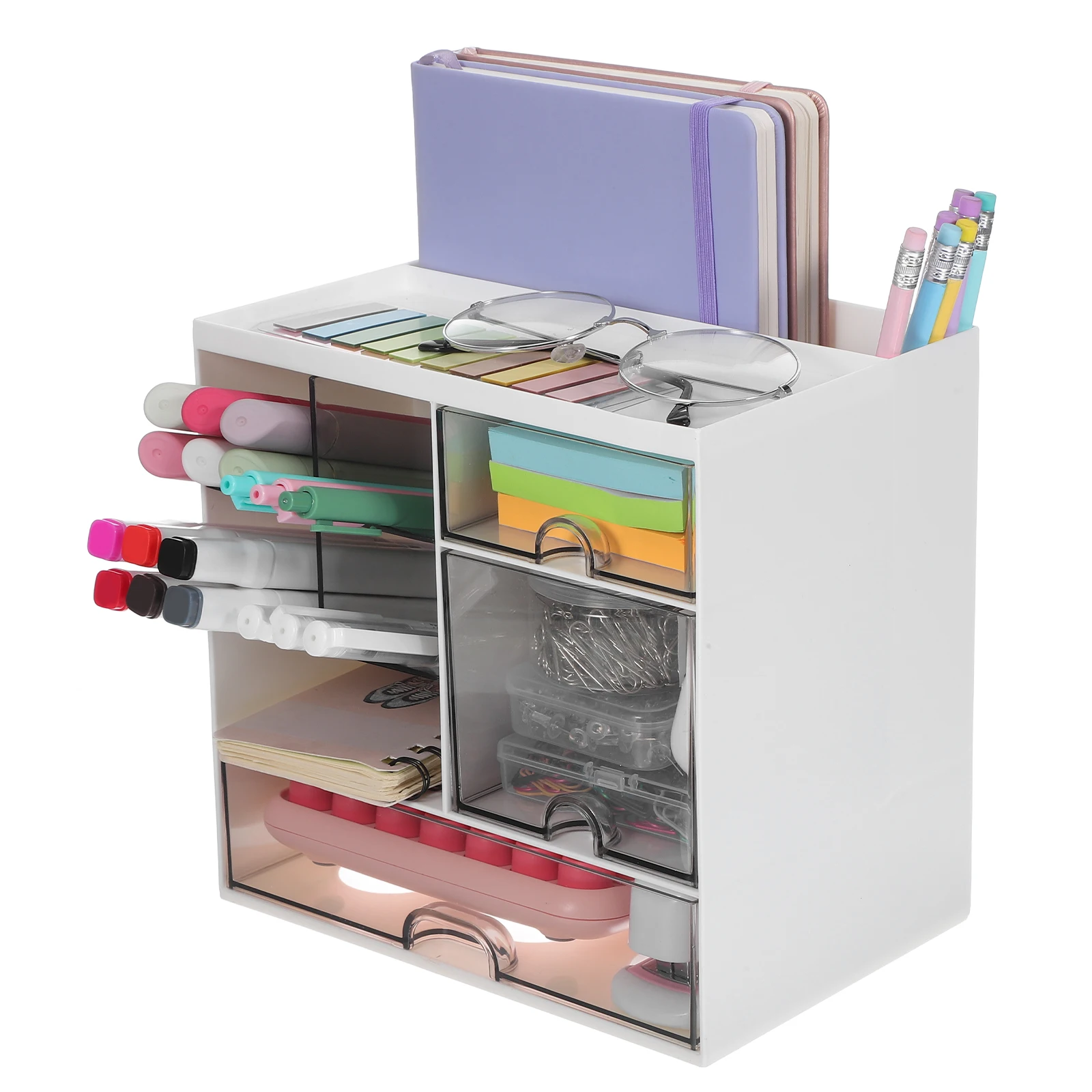 

Desktop Drawer ganizer Storage Box Clear Material Multifunctional Space Saving Design For Office Desk Top Pencil Makeup