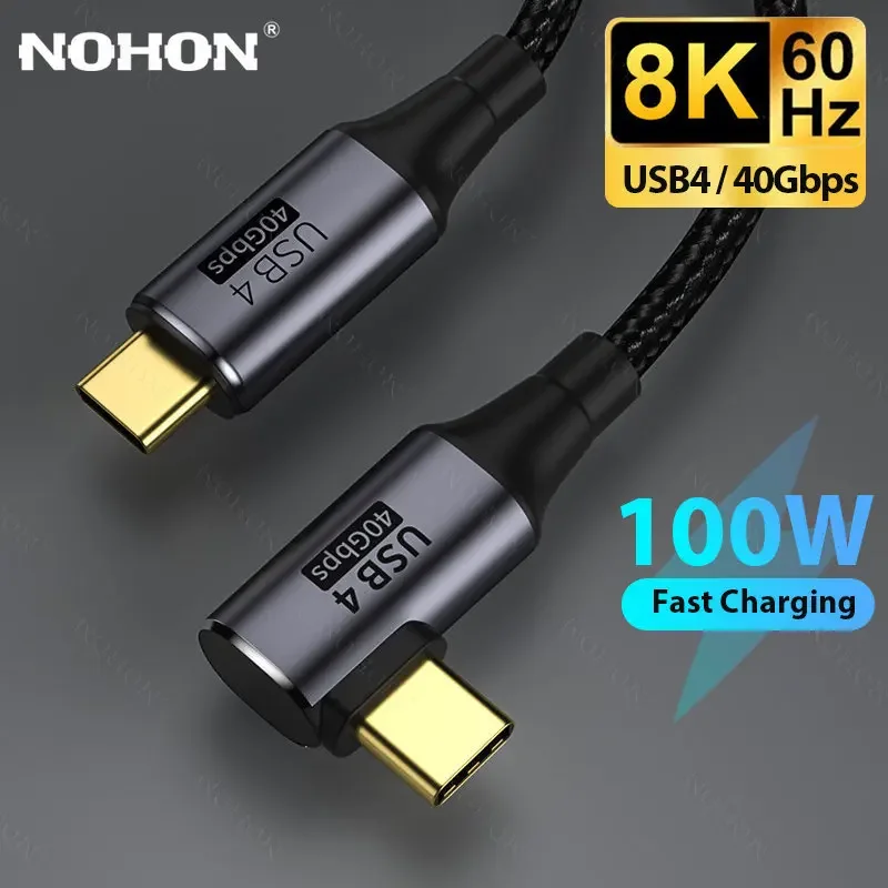 

Кабель NOHON USB 100 с портом USB Type-C, 40 Гбит/с, Вт