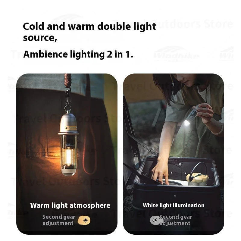 Naturehike في الهواء الطلق المحمولة فانوس التخييم الإضاءة مصباح لتهيئة الجو مصباح معلق الجدة لوازم التخييم المشي لمسافات طويلة أضواء درب #4