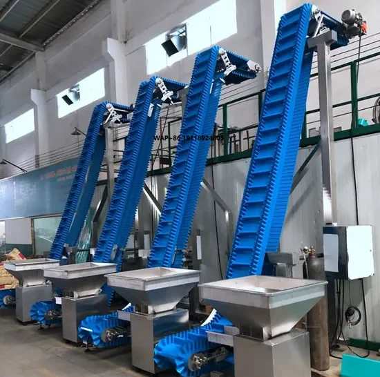 

Barley Durable Automatic PU Vertical Lifting Conveyor Machine with Hopper China Manufacturer for Grain