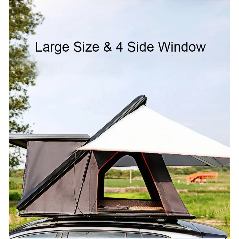 Factory Hot Sale-New Outdoor Hiking Car Rooftop Tent Aluminum Clamshell Hard Camping And Adventure