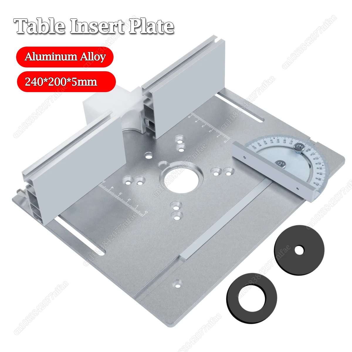 

Multifunctional Aluminium Router Table Insert Plate Woodworking Electric Wood Router Flip Plate for Working Benches Router Plate