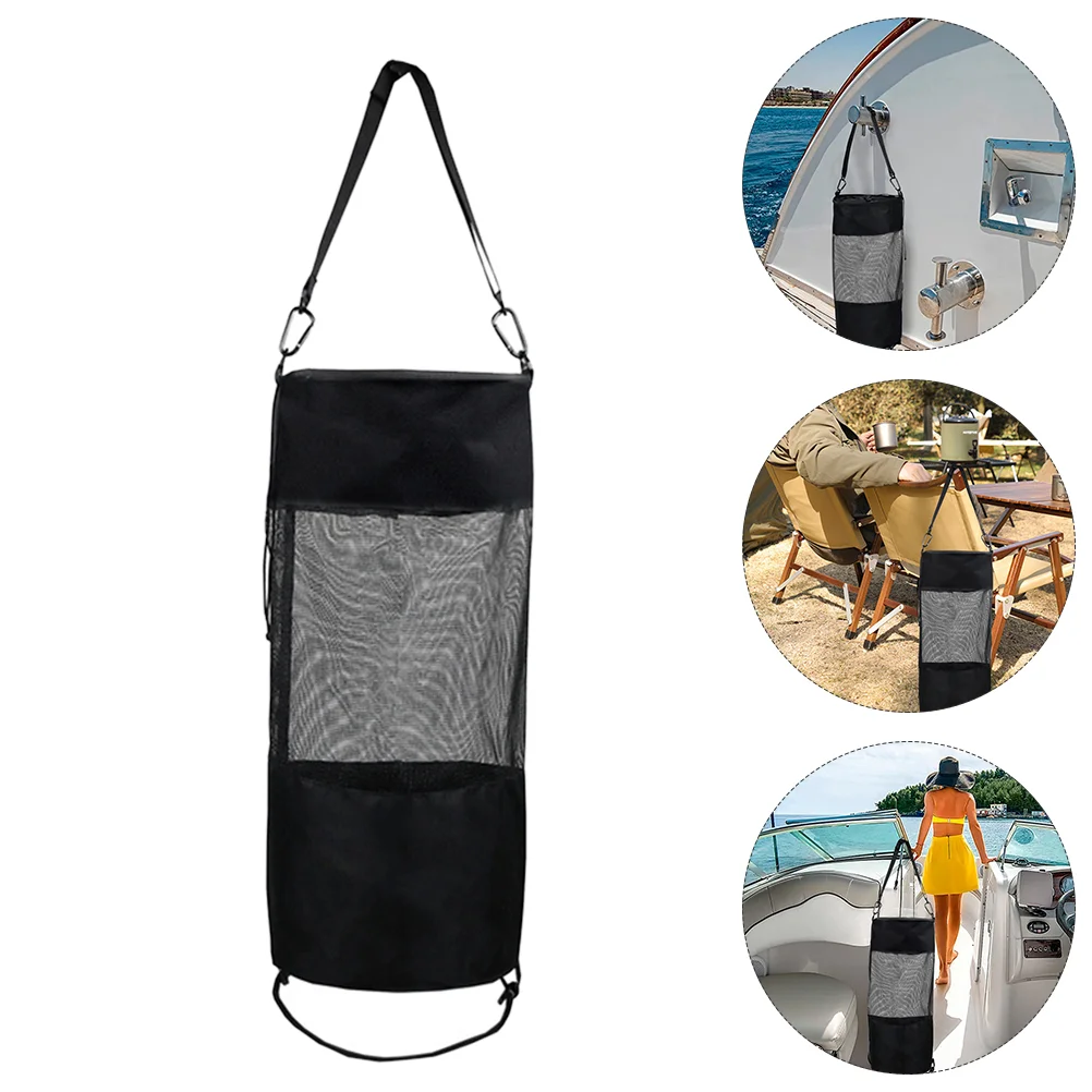 Storage Bag Portable Ship Waste Pouch Boat Trash Windproof Rubbish Bin Camping Trapper Oxford Cloth Garbage Can