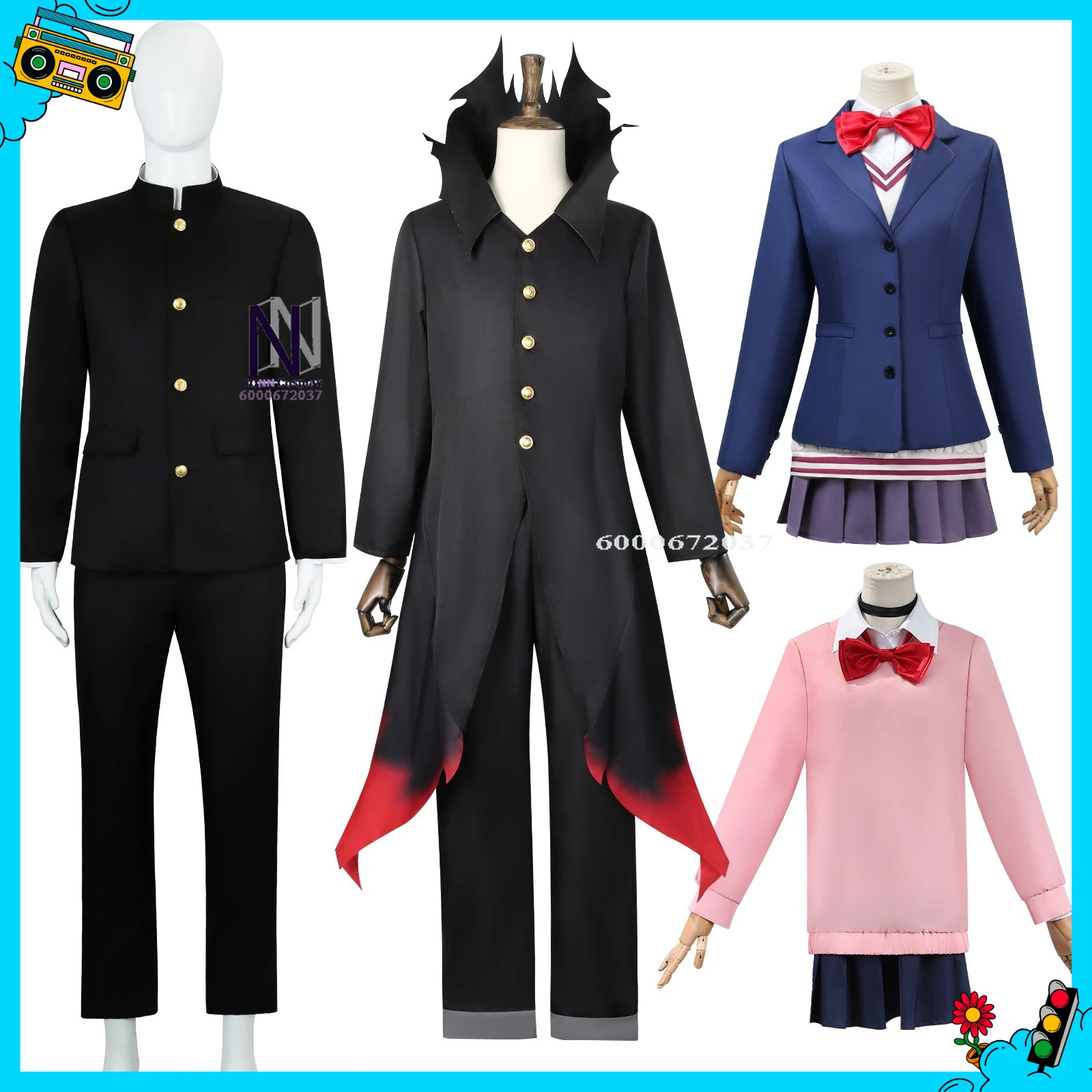 Hot Dandadan Cosplay Costume Anime Ken Takakura/Momo Ayase Role Playing Clothes Outfit Wig Women Men Comic Con Halloween Party