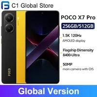 POCO X7 Pro Global version Dimensity 8400 Ultra 6000mAh 90W Charging 120Hz NFC 1.5K AMOLED Display 50MP OIS Camera
