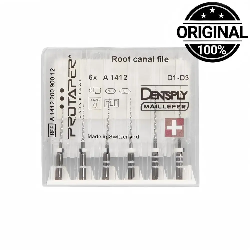 

Dentsply ProTaper Universal Retreatment Rotary Files Efficient Gutta-Percha&Filling Material Removal Kit NiTi D1 D2 D3 System