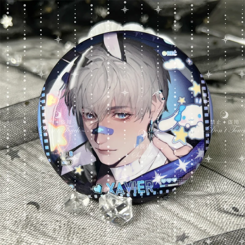 

Anime Love and Deepspace Xavier Cosplay Coloured Paper Ornament Card Instant Camera Badge Pendant Acrylic Ticket Stub Brooch