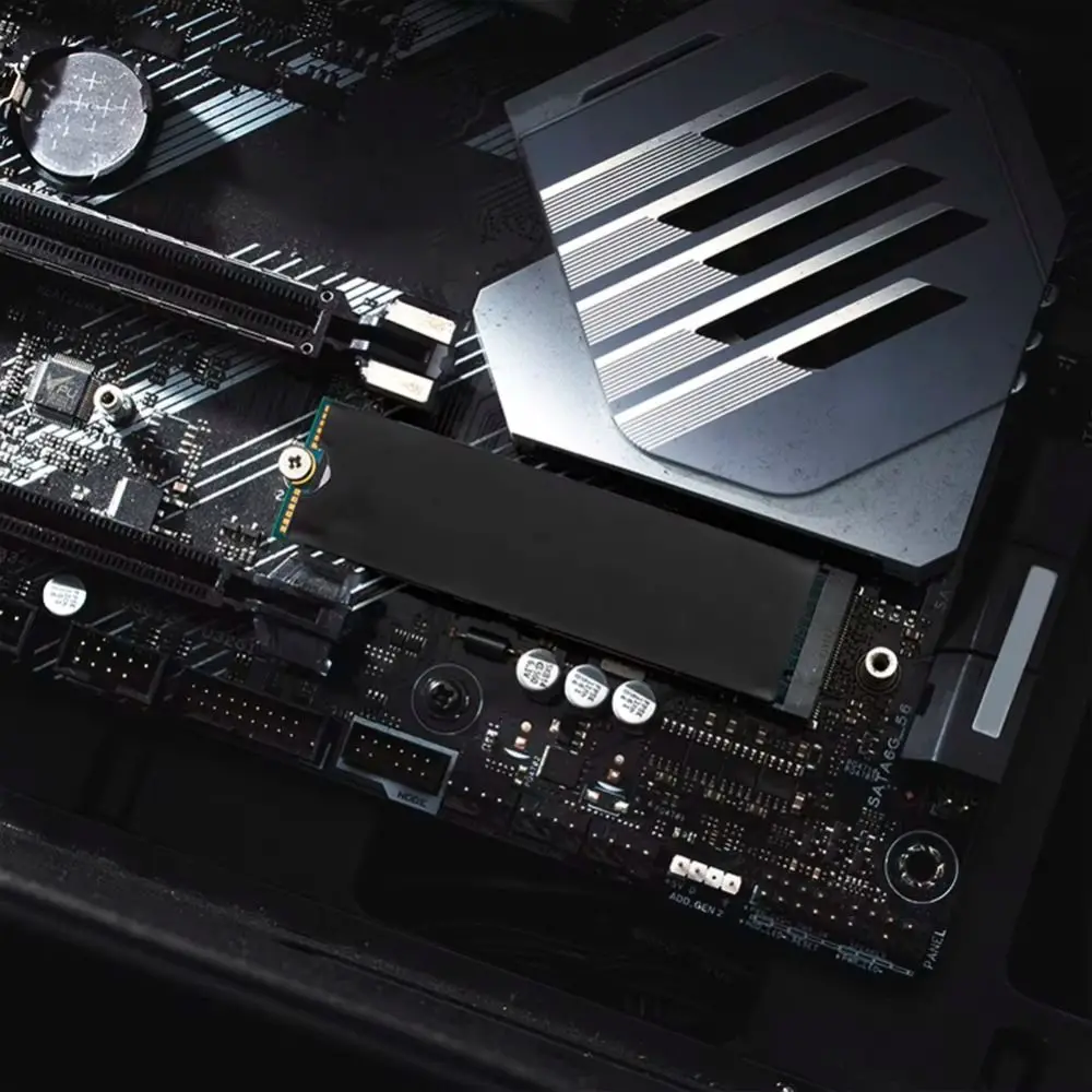 Compact Graphene SSD Heat Sink Fast Heatsink Copper Foil Layer M.2 SSD Cooler Thin Profile NVMe Radiator Computer Cooling