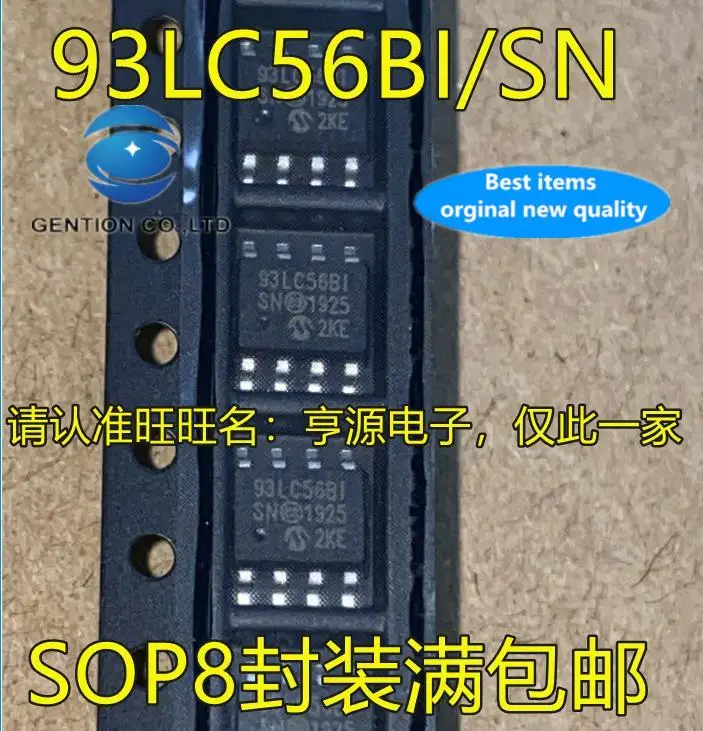 

10pcs 100% orginal new in stock 93LC56BT-I/SN 93LC56B-I/SN BI BISN SOP-8 SMD memory