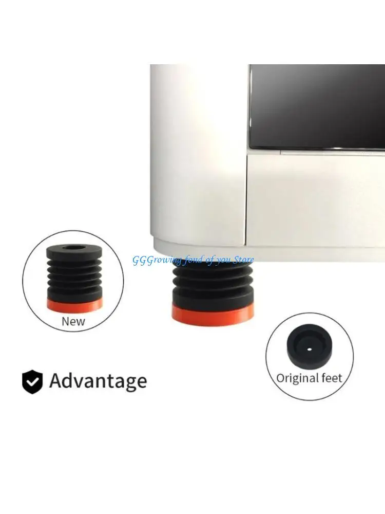 

Rubber Pads H9EB Резиновые ноги усиленные сцепления для -принтеров, уменьшает проскальзывание и вибрацию