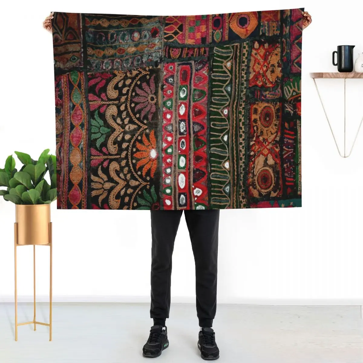 

Morocco style Throw Blanket Cozy Warm Blanket for Bed Room Decor