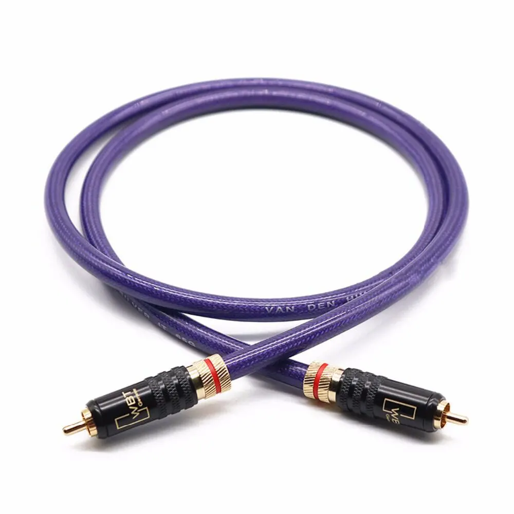 

VDH 65G 75ohm Digital Coaxial DAC Cable Press Self-locking amplifier decoder RCA cable Stereo TV Audio speaker wire