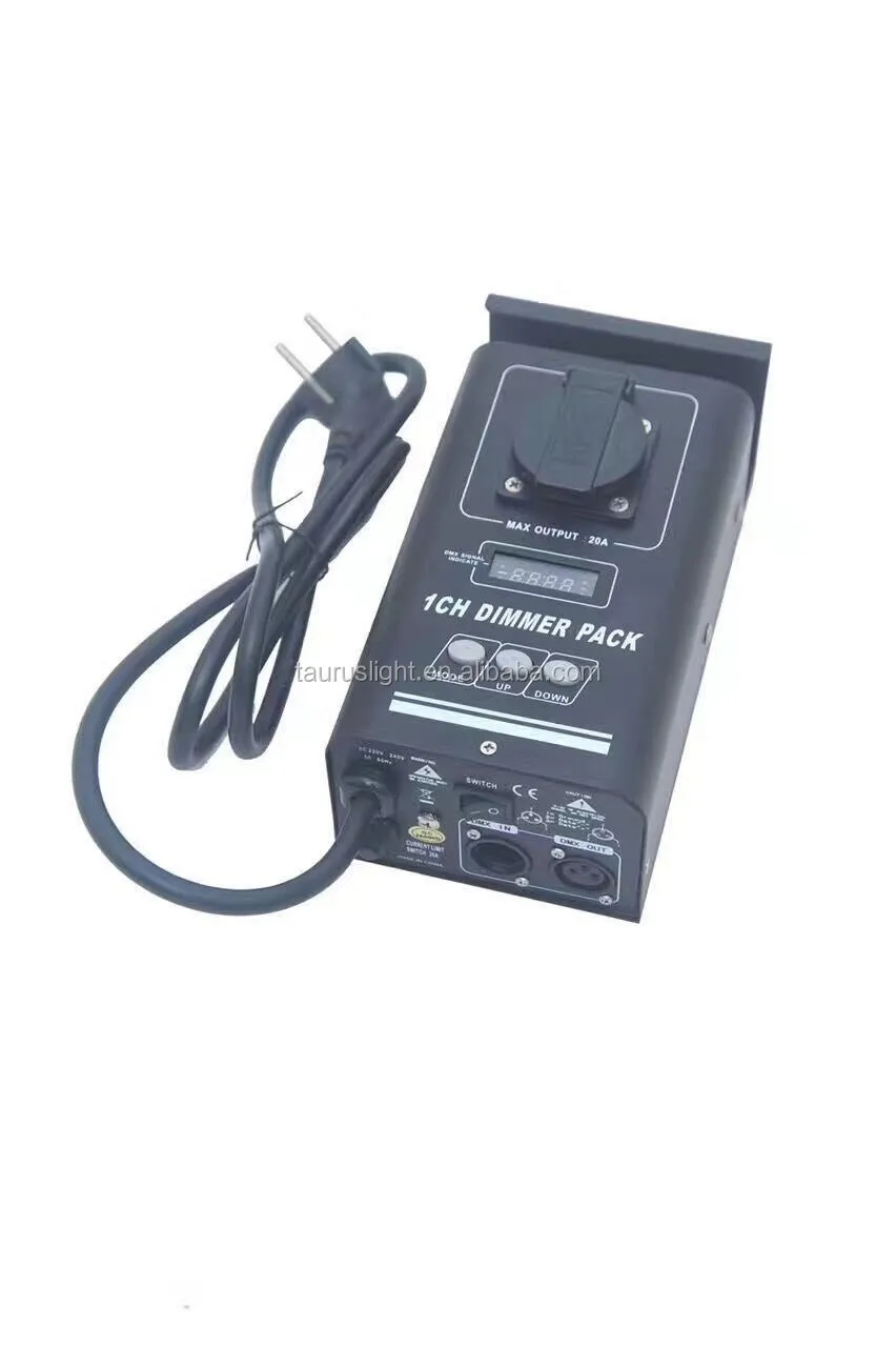 1 Channel Digital Dimmer Pack with DMX 512 High Speed CPU Controller Lighting Console Memory in Stock for Stage Lighting Control