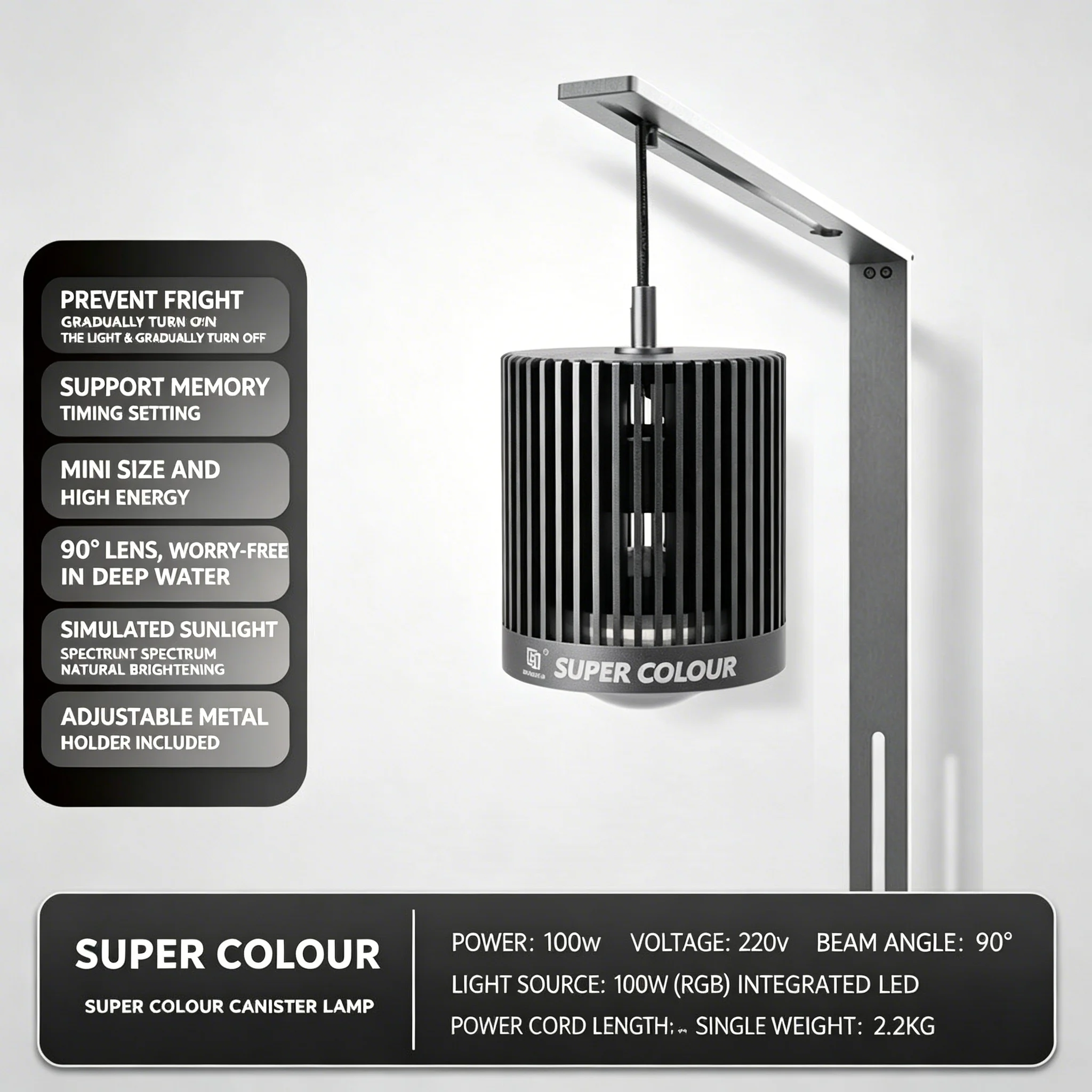 MAYIN 100-240V Super Colour 100W Goldfish LED Downlight Full