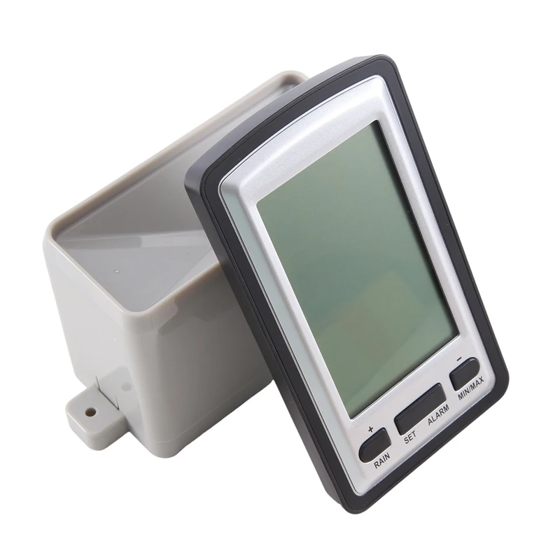Беспроводной дождемер, метеостанция, регистратор температуры в помещении и на открытом воздухе-ABJU