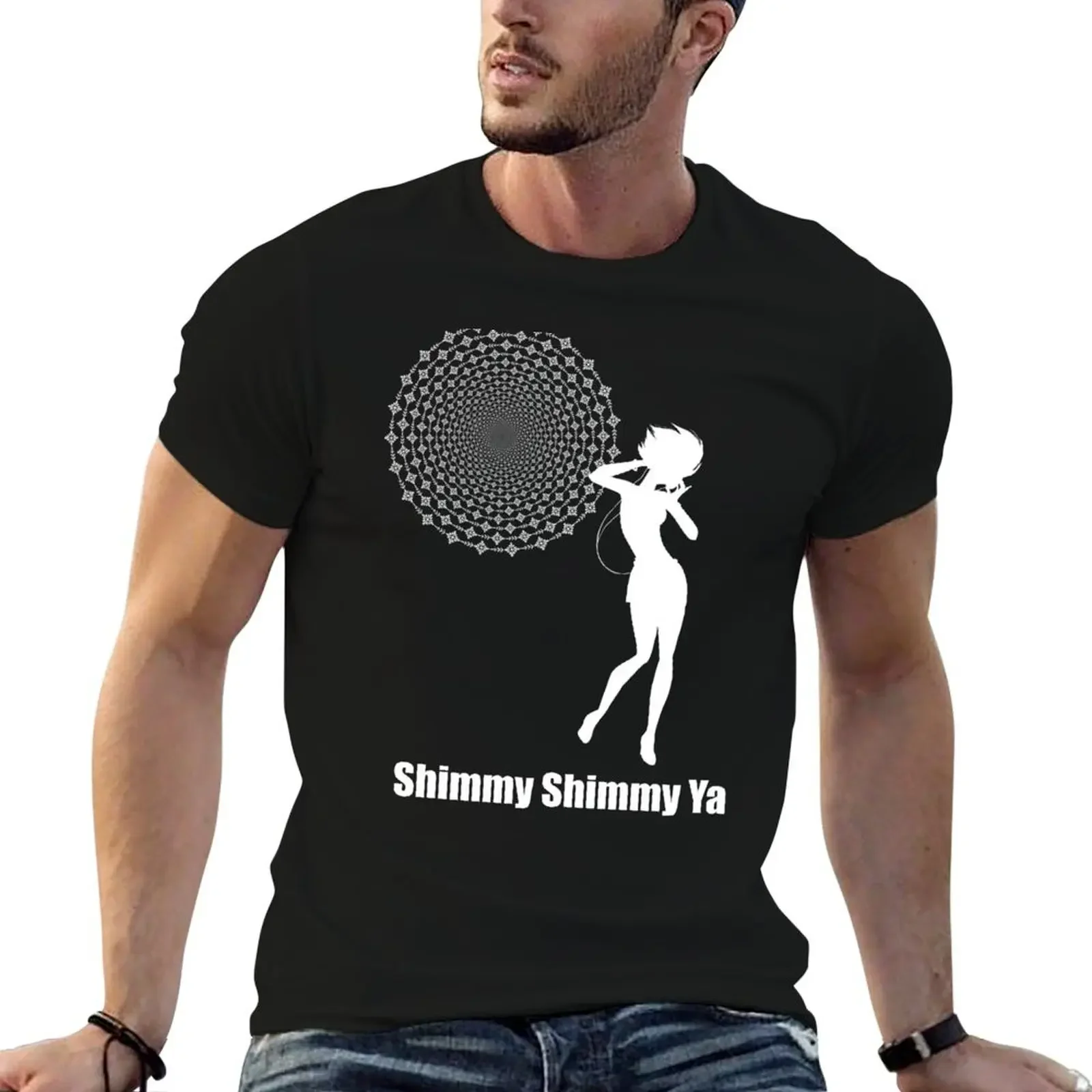 Dancing girl with headphones, Shimmy Shimmy Ya, ODB T-Shirt sports fans boys animal print blue archive plain t shirts men