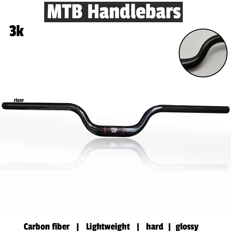 

Ultra-Light Carbon Fiber Folding Bicycle Handlebar 31.8x600-760mm Compatible with Brompton And Dahon H60 Bikes