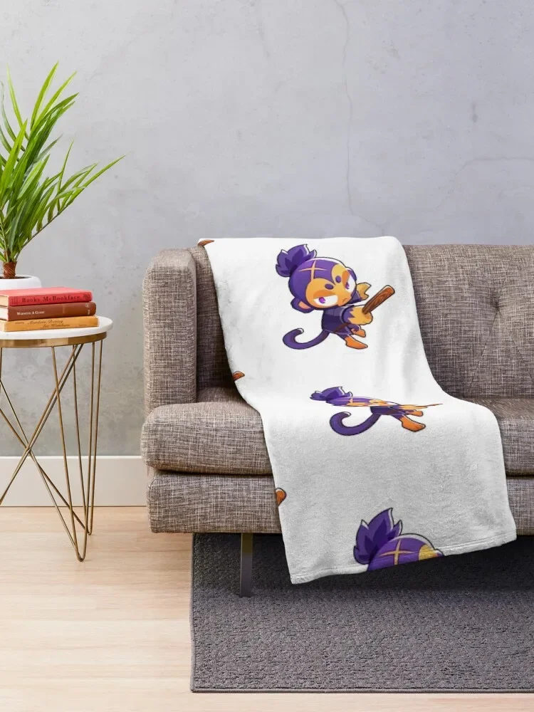 Dart Monkey TD 6 BTD6 Throw Blanket Retros Hair Blankets