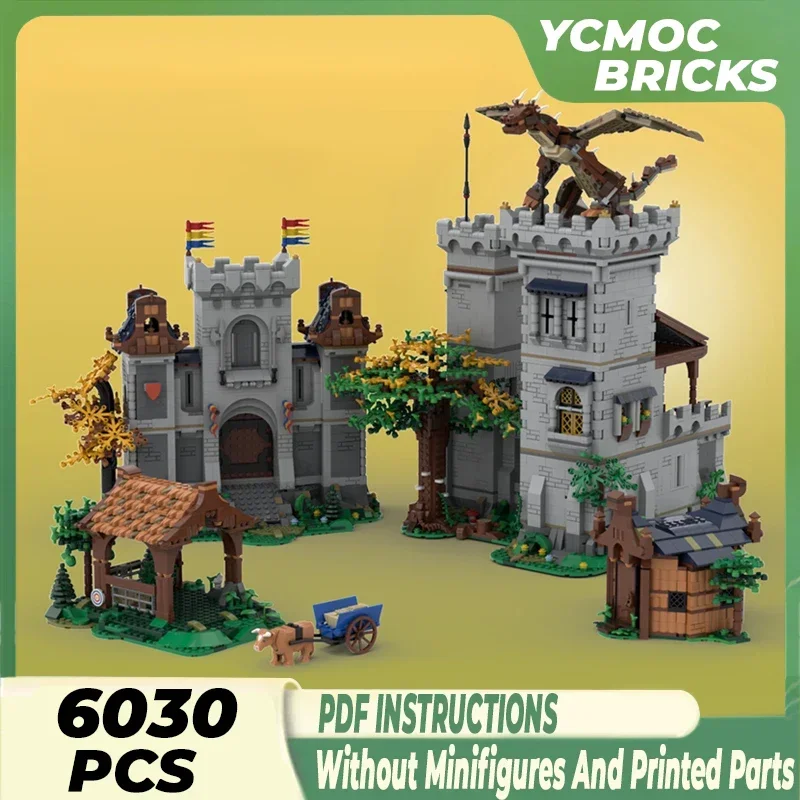 

Medieval Castle Model Moc Building Bricks Fortress Exploration Technology Modular Blocks Gifts Christmas Toys DIY Sets Assembly