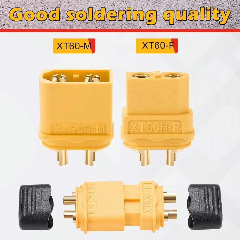 40/20/1PCS Male & Female Connector XT60 XT90 Plugs Wire Cable Connectors Adapter with Sheath Housing for RC Battery Car Airplane