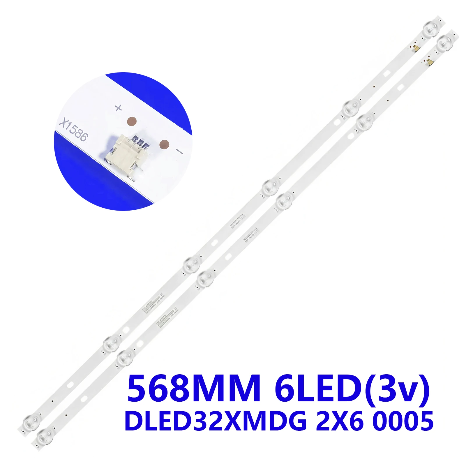 Tira de retroiluminación LED para Element ELEFW328 ELEFW328C ONN ONA32HB19E03 ONA32HB19E03-H DLED32XMDG 2X6 0005