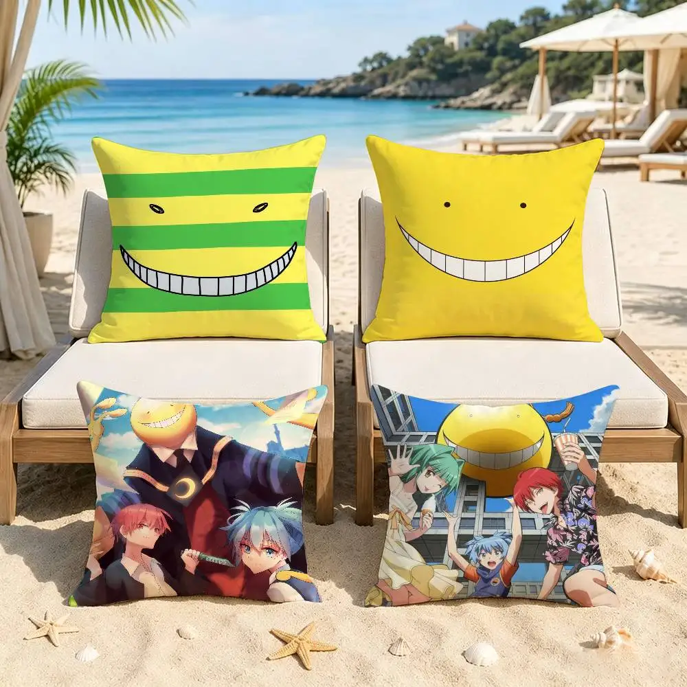 Anime Assassination C-Classroom   Cushion Cover Inches Farmhouse Decor Home Throw Pillow Covers for Couch Decorations