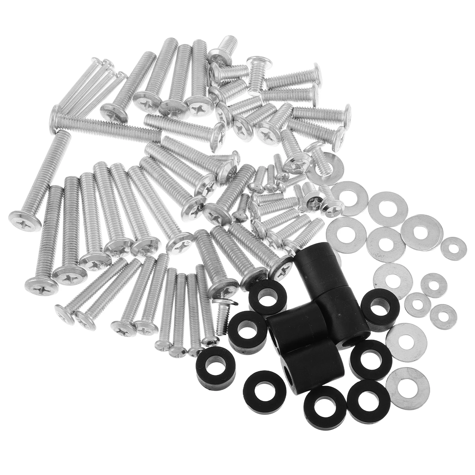 

88 Pcs Wall Mount Screw Kit Heavy Duty Brackets Complete Set Universal Compatibility Metal Strong Easy Installation Stand