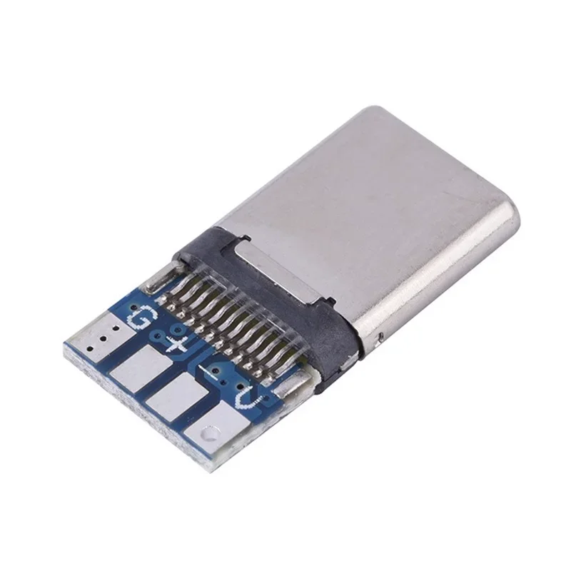 10PCS USB 3.1 Type-C Connector 12 24 Pins Male Socket Receptacle Adapter to Solder Wire & Cable 24 Pins Support PCB Board