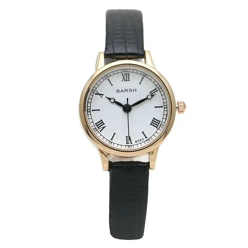 Fashion Student Watch Belt Watch Small Plate Light and Thin Student Exam Watch Women's Retro Quartz Wristwatch Relógio Feminino