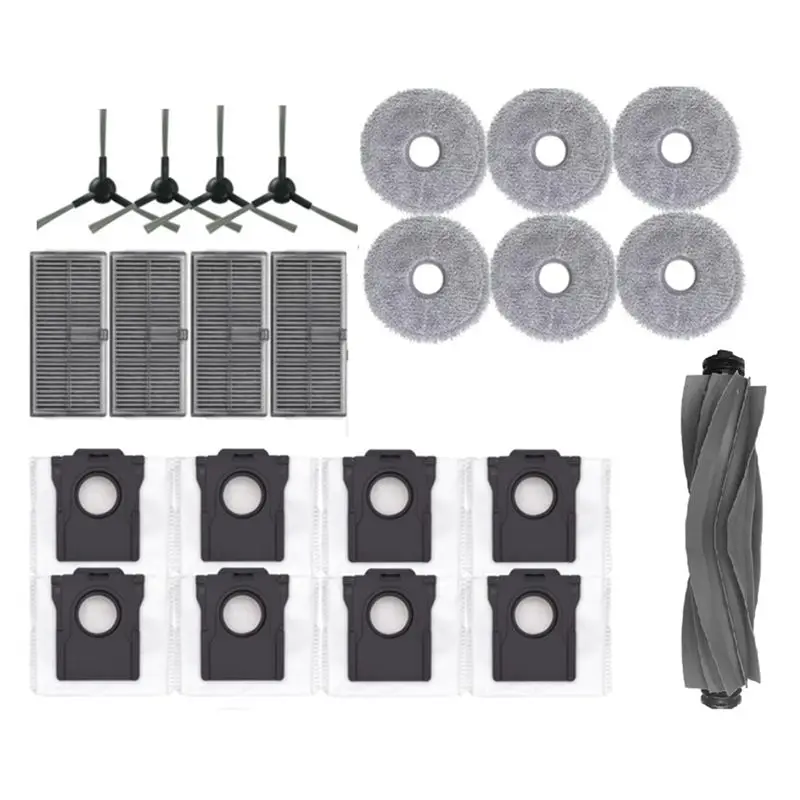 

Комплект из 23 запчастей YCOC для робота-пылесоса Dreame L10s Pro Ultra: основная и боковые щетки, HEPA-фильтр, салфетки для влажной уборки, мешки для сбора пыли