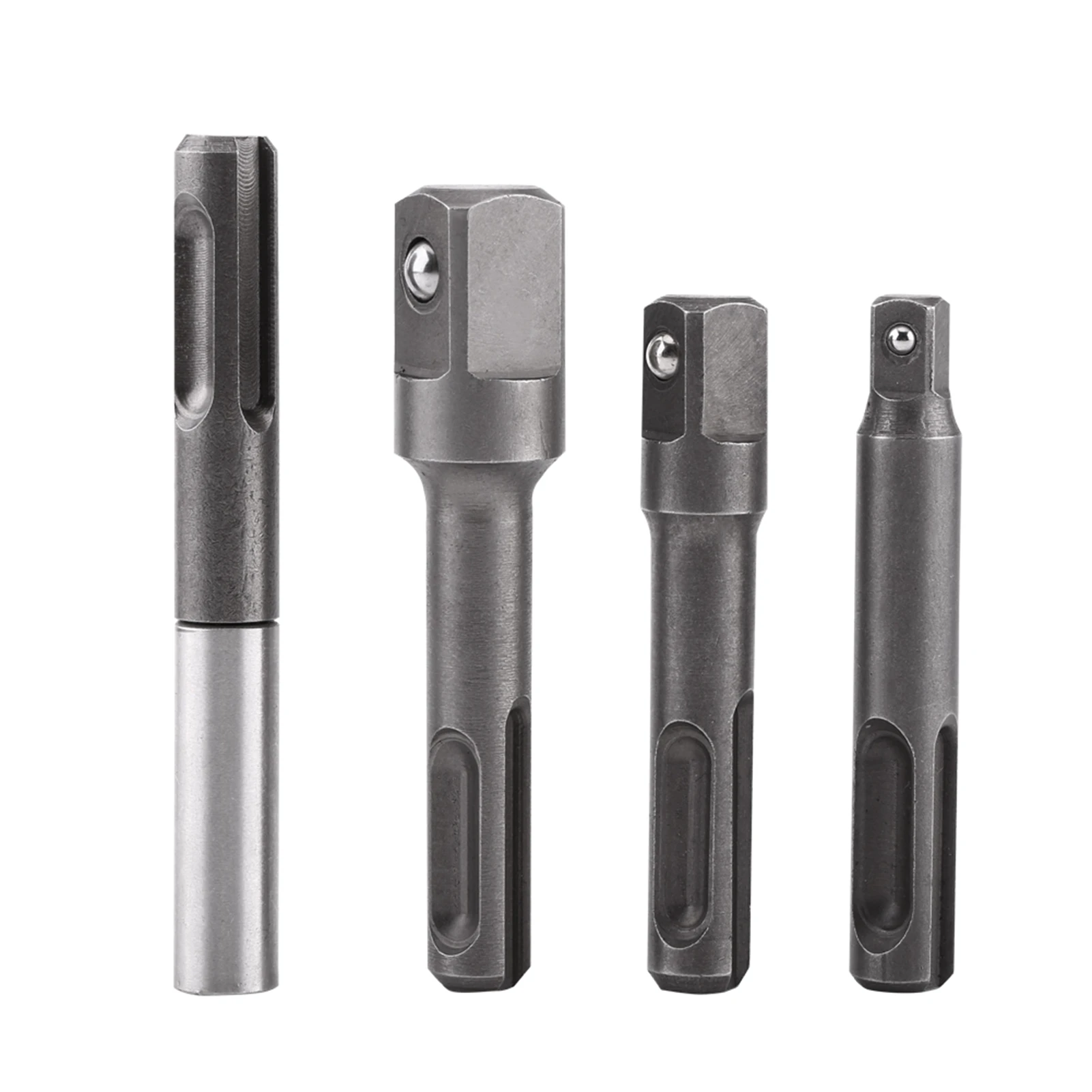 Extension Adaptor SDS Plus Shank to 1/4" Hex Socket Adaptor and 1/4"3/8"1/2"  Drill Bit Extension Connector Extension Bar
