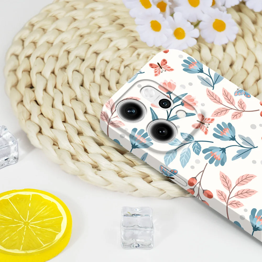 Colorful Flowers Phone Case For OPPO Reno 14 14F 13 13F 12 12F 11 11F 10 8 8Z 8T 7 7Z Pro 4G 5G Film Hard Cover