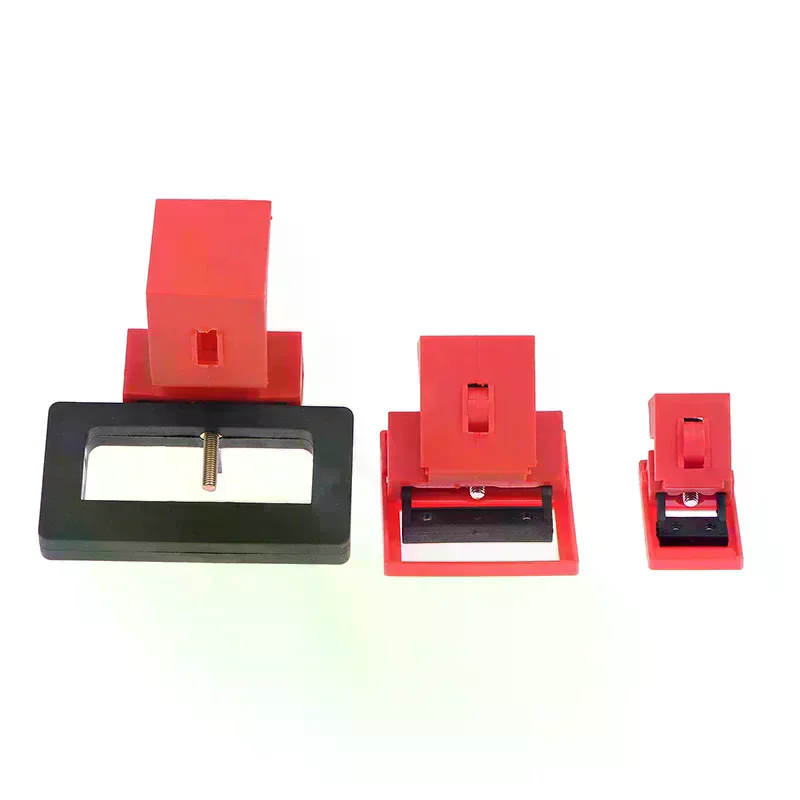 Clamp-on Moulded Case Circuit Breaker Lockout Device Isolation Appliance Electrical Power Blocked LOTO Safety Tagout Lockout