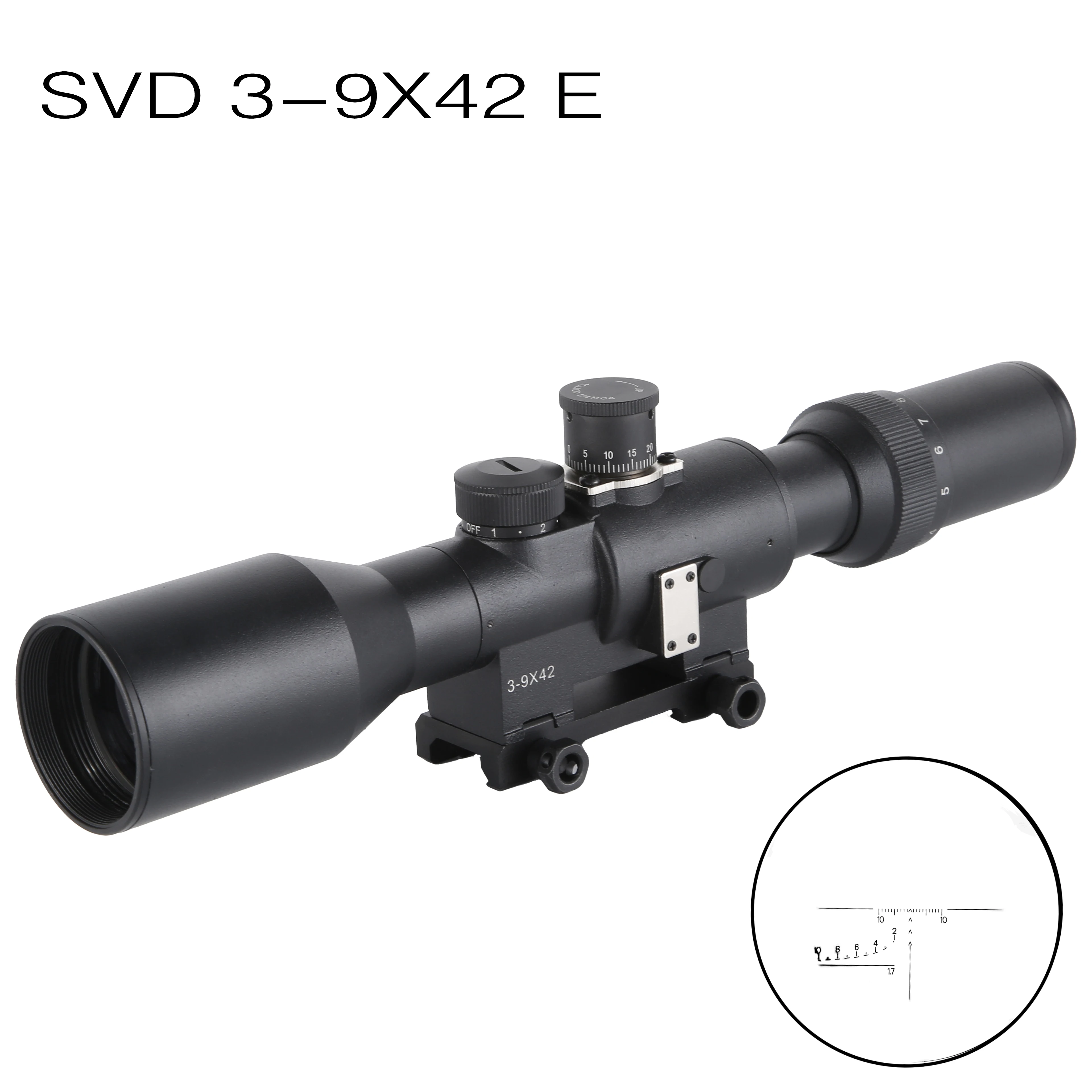 

Hunting Riflescope SVD 3-9X42 Scope Sniper Rifle Scope Optics Airsoft Scope Sight 11mm/20mm Spotting Scope For Outdoor Sports