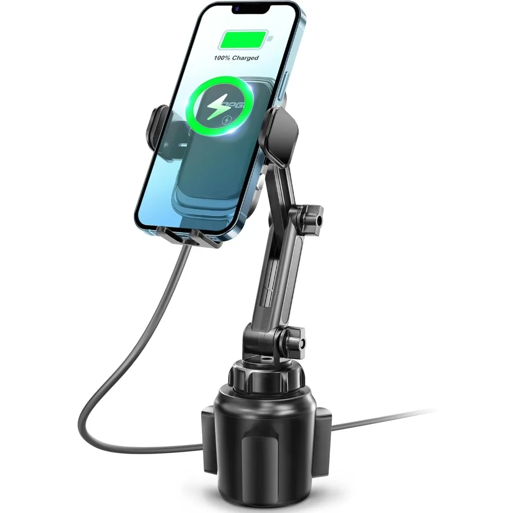 

[Модернизированное беспроводное зарядное устройство с креплением для телефона на чашку, универсальный держатель для мобильного телефона, автомобильное зарядное устройство, беспроводное зарядное устройство, держатель для телефона с чашкой, быстрая зарядка