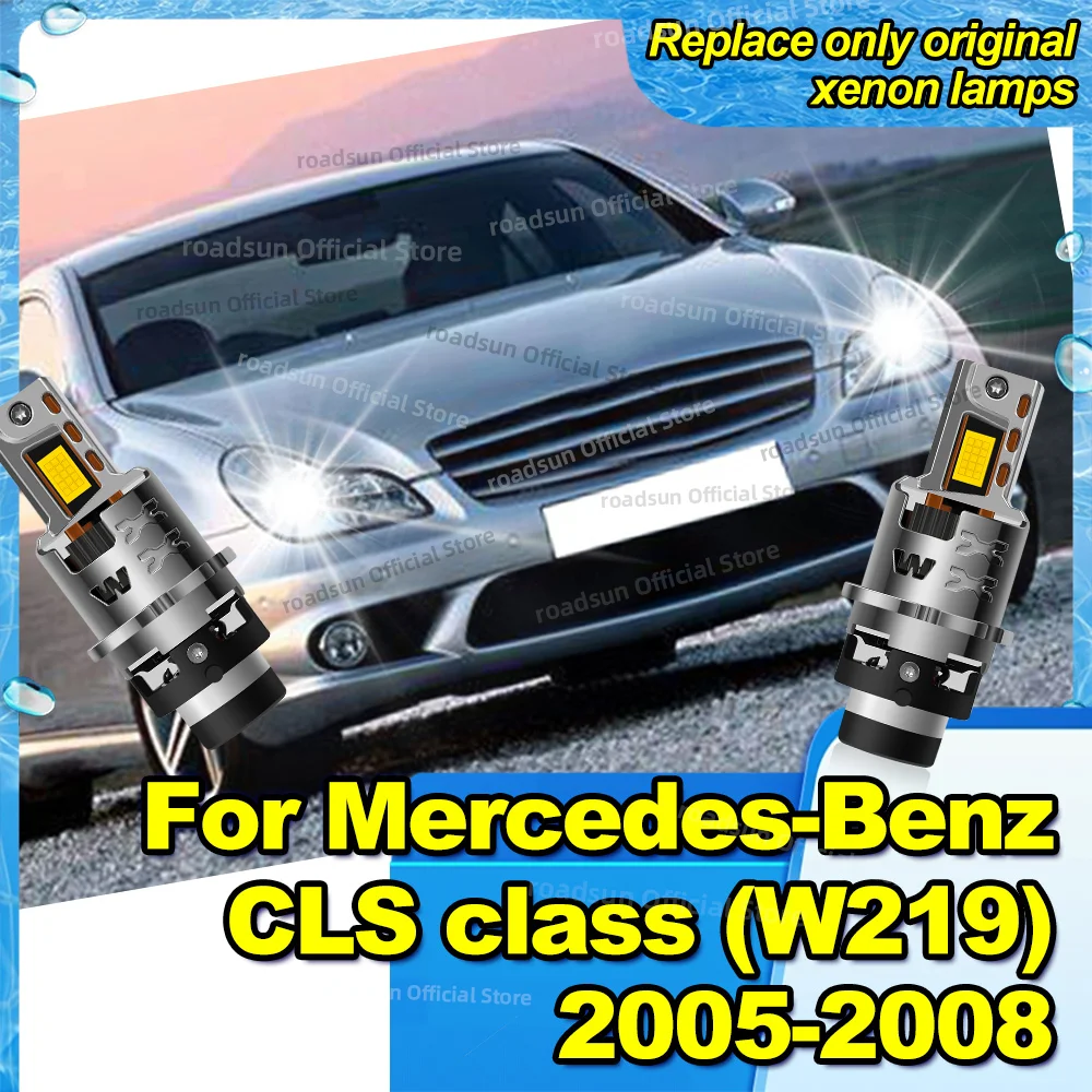 

LED Headlights Xenon Lamp Upgrade HID Canbus 6000K Car Lights For Mercedes Benz CLS class W219 2005 2006 2007 2008