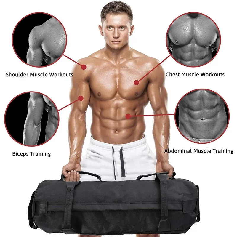 Heavy Duty Workout Sandbags Adjustable Weight Filler Bags For Fitness MMA Boxing Power Training Weightlifting Home Gym Exercise