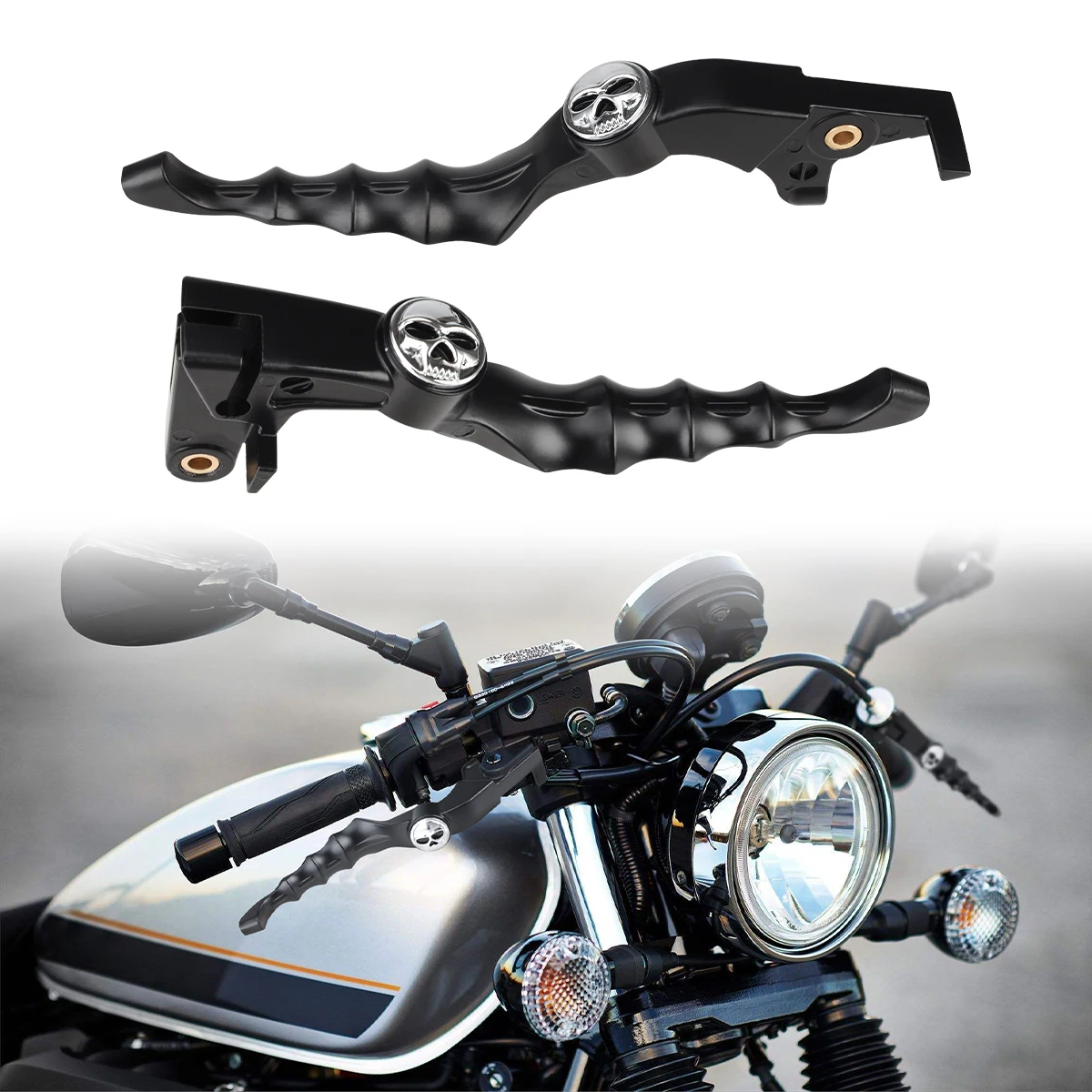 For Yamaha Bolt 950 XV950 XVS 950 R/C SPEC 2013 2014 2015 2016 2017 2018 2019 2020 2021 1 Pair Aluminum Brake Clutch Levers