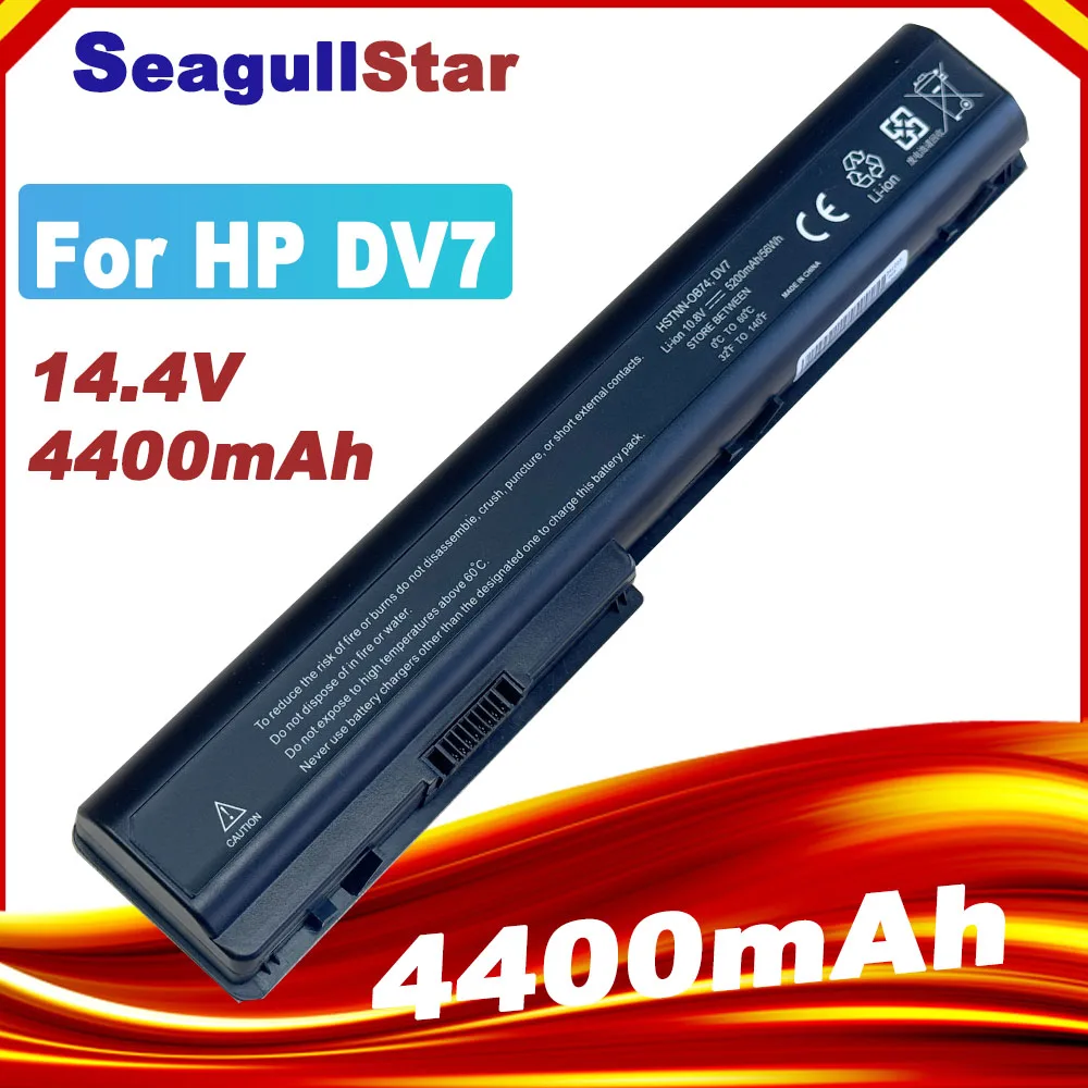 14.4V 8 Cells Battery For HP Pavilion DV7 DV8 HDX18 HSTNN-IB75 HSTNN-DB75 HSTNN-XB75 HSTNN-C50C HSTNN-Q35C 464059-121 464059-141