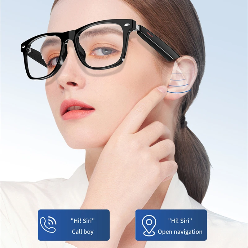 2023 Nieuwe Slimme Bril Bluetooth Call Stem Assistent Luister Muziek Bril Smart Sport Gepolariseerde Zonnebril Anti-Blauwe Bril