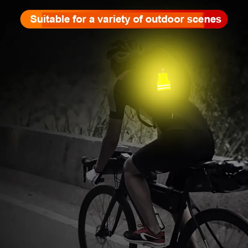 3/5/10 قطعة قلادة عاكسة PVC سترة شكل ليلة سلسلة مفاتيح عاكسة ، حقيبة الظهر قلادة دراجة تعليق الديكور