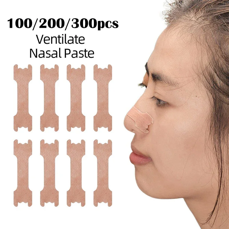 

20/50/100/200/300pcs Breathing Nasal Strips Right Way Stop Snoring Anti Snoring Strips Easier Better Breathe Health Care Sleep