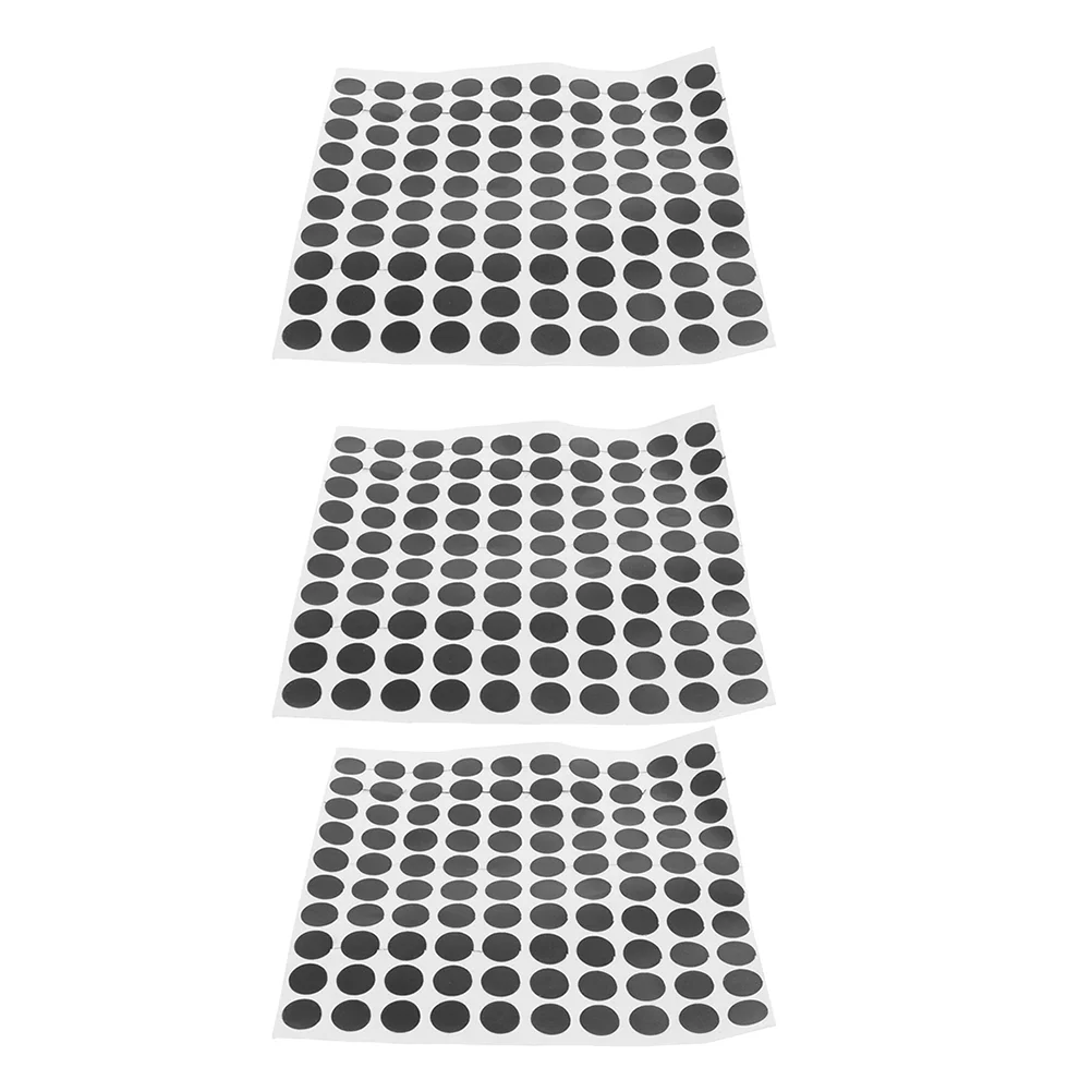 

3 Sheets Billiard Black Spot Snooker Spots Stickers Pool Table Dots Marker Accessories Supplies American Style