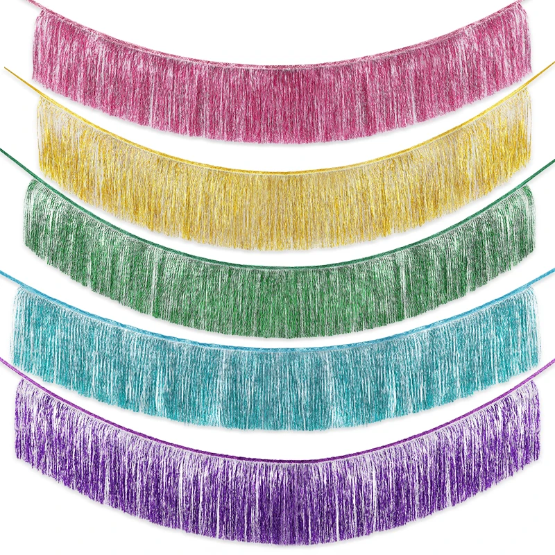 1.5M Foil Fringe Garland Ornam - Tinsel Garland Decoration review and price