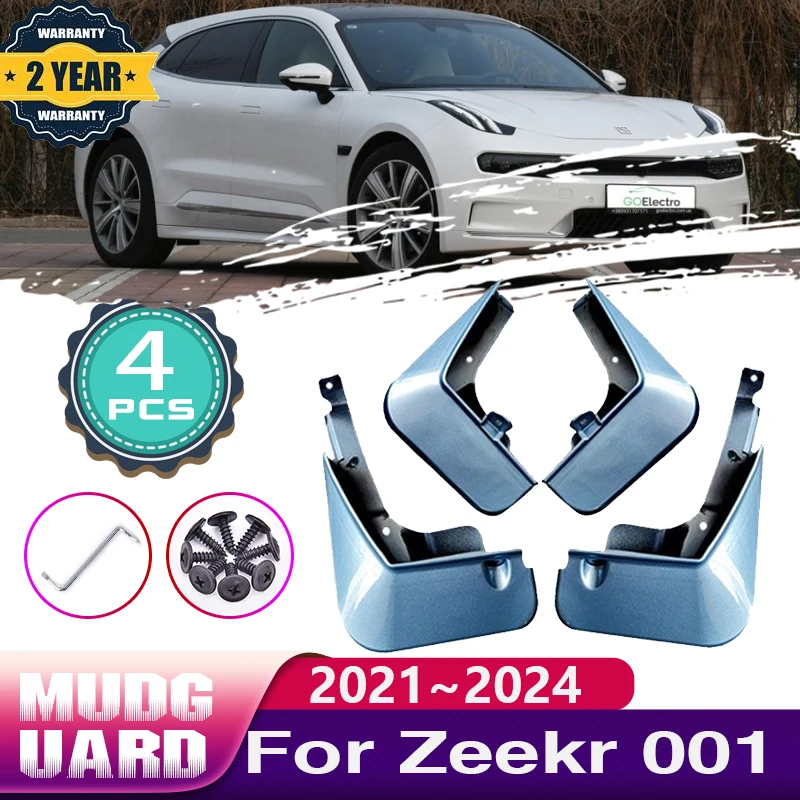 

Car Baking Paint Mudguards for Zeekr 001 2021 2022 2023 2024 Mud Flaps Splash Guard Front Rear Fender Mudflaps Auto Accessories