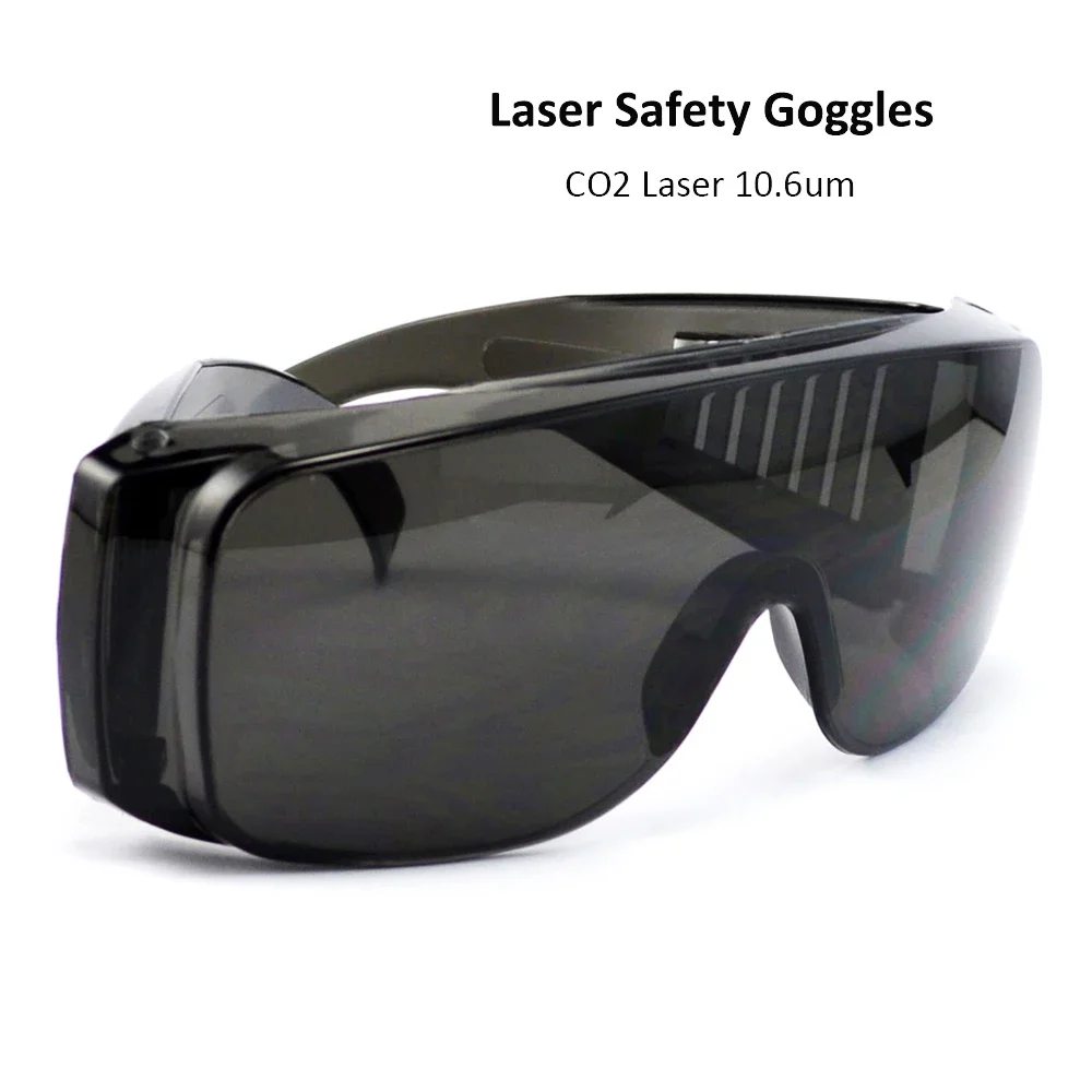 HAOJIAYI-gafas de seguridad láser 10600nm estilo C, gafas protectoras OD4 + CE para máquina de grabado y corte láser CO2