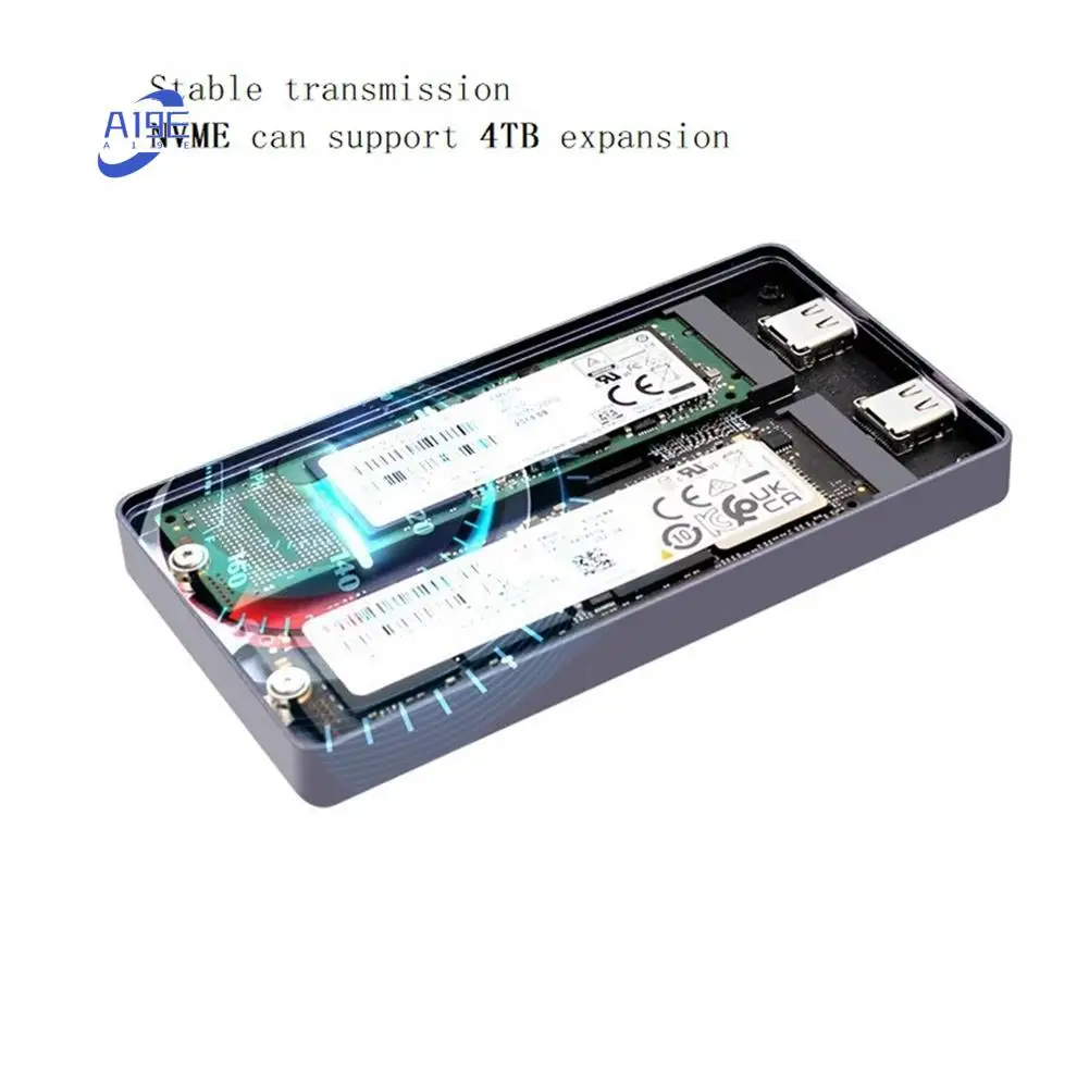 

A19E-M.2 NVME SATA NGFF SSD-корпус, однокристальный, двойной протокол, двойной диск USB3.2, 10 ГБ, коробка для мобильного накопителя, жесткий диск